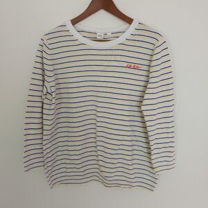 GAP Round Neck Striped Sweater Large